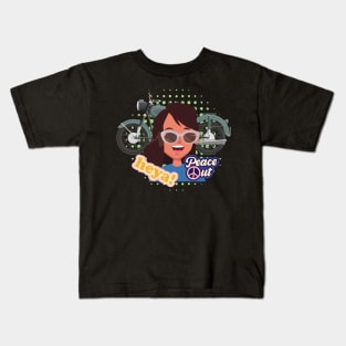 Motorcycle Girl Kids T-Shirt